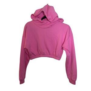 naked wardrobe Pink Stay Chilling Crop Sweatshirt Size S